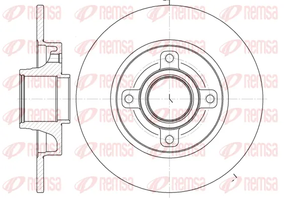 61014.00 REMSA Тормозной диск (фото 1)