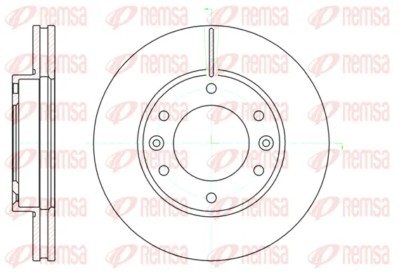 61026.10 REMSA Тормозной диск (фото 1)