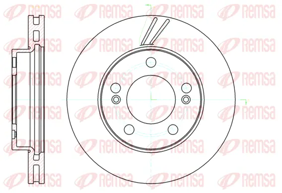 61040.10 REMSA Тормозной диск (фото 1)