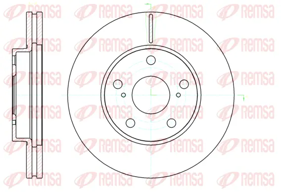 61043.10 REMSA Тормозной диск (фото 1)