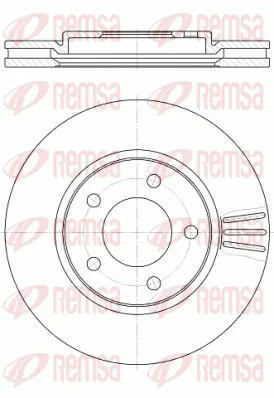 61047.10 REMSA Тормозной диск (фото 1)