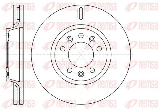 61052.10 REMSA Тормозной диск (фото 1)