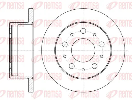 61056.00 REMSA Тормозной диск (фото 1)