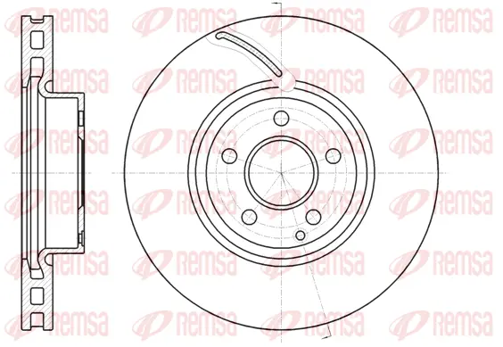61067.10 REMSA Тормозной диск (фото 1)