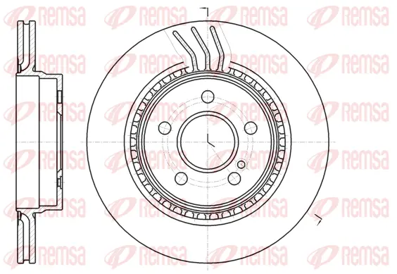 61071.10 REMSA Тормозной диск (фото 1)