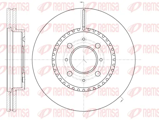 61096.10 REMSA Тормозной диск (фото 1)