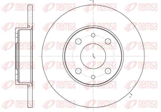 6110.01 REMSA Тормозной диск (фото 1)