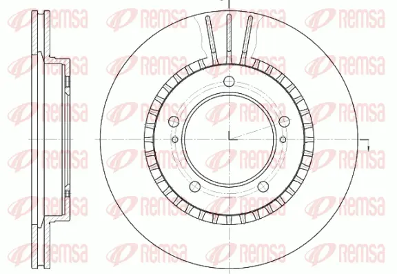 61125.10 REMSA Тормозной диск (фото 1)