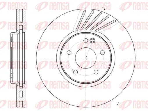 61127.10 REMSA Тормозной диск (фото 1)