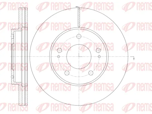 61130.10 REMSA Тормозной диск (фото 1)