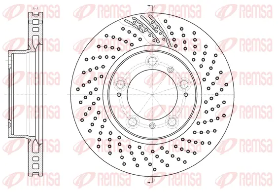 61133.11 REMSA Тормозной диск (фото 1)