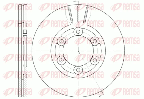 61164.10 REMSA Тормозной диск (фото 1)
