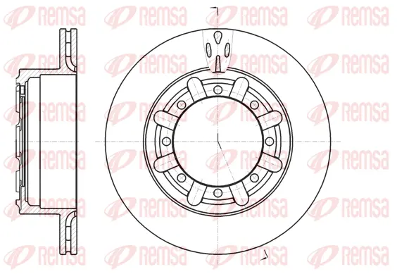 61170.10 REMSA Тормозной диск (фото 1)