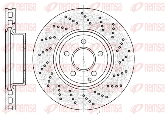 61185.10 REMSA Тормозной диск (фото 1)