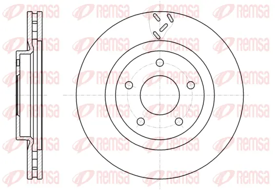 61200.10 REMSA Тормозной диск (фото 1)