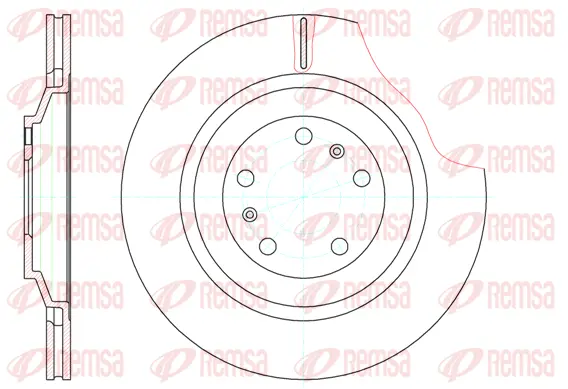 61206.10 REMSA Тормозной диск (фото 1)