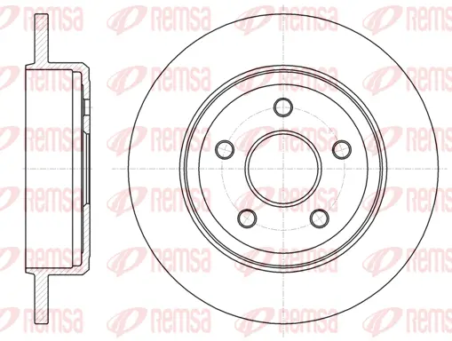 61211.00 REMSA Тормозной диск (фото 1)