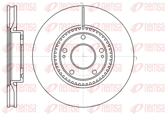 61217.10 REMSA Тормозной диск (фото 1)