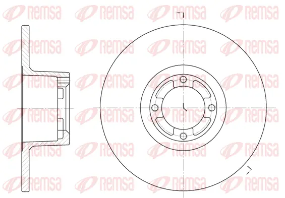 61219.00 REMSA Тормозной диск (фото 1)