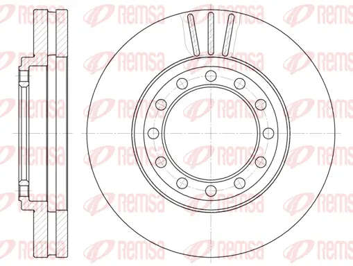 61262.10 REMSA Тормозной диск (фото 1)