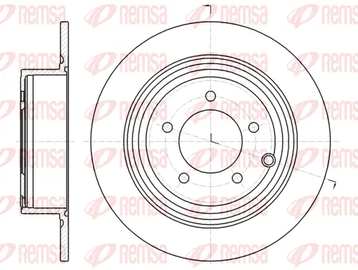 61290.00 REMSA Тормозной диск (фото 1)