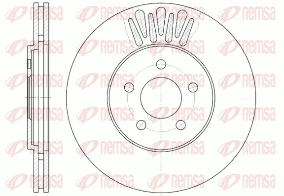 61361.10 REMSA Тормозной диск (фото 1)