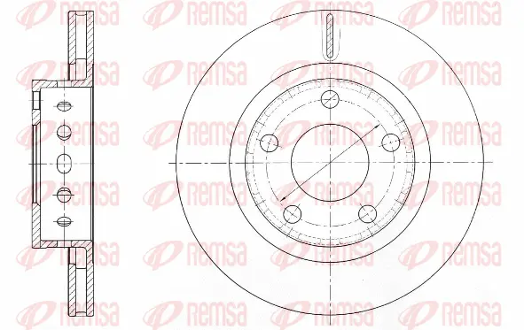 61363.10 REMSA Тормозной диск (фото 1)