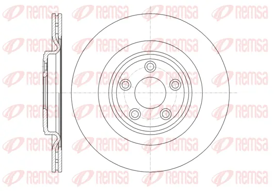61375.10 REMSA Тормозной диск (фото 1)