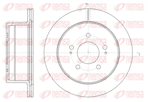 61398.10 REMSA Тормозной диск (фото 1)