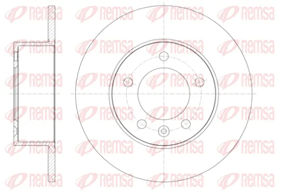 61412.00 REMSA Тормозной диск (фото 1)