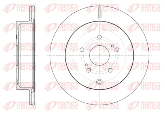 61416.10 REMSA Тормозной диск (фото 1)