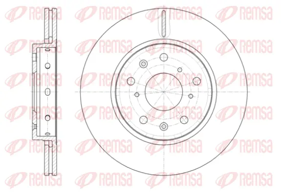 61417.10 REMSA Тормозной диск (фото 1)