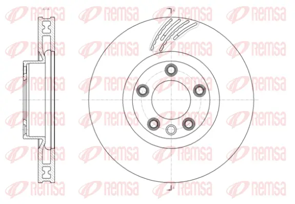 61419.11 REMSA Тормозной диск (фото 1)