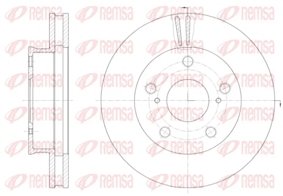 61422.10 REMSA Тормозной диск (фото 1)