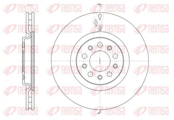 61429.10 REMSA Тормозной диск (фото 1)