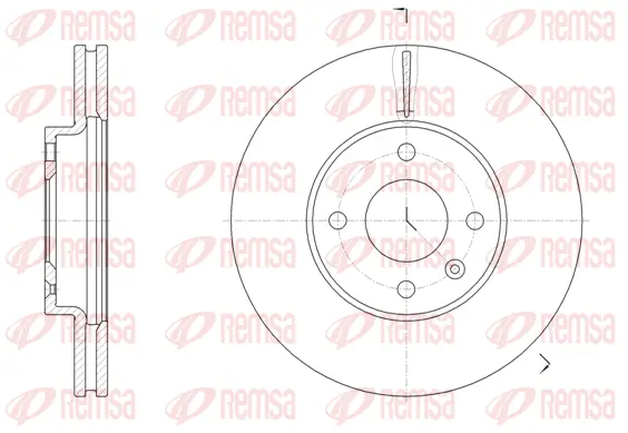 61456.10 REMSA Тормозной диск (фото 1)