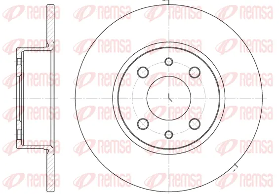 6150.00 REMSA Тормозной диск (фото 1)
