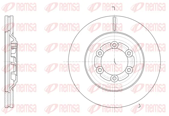 61510.10 REMSA Тормозной диск (фото 1)