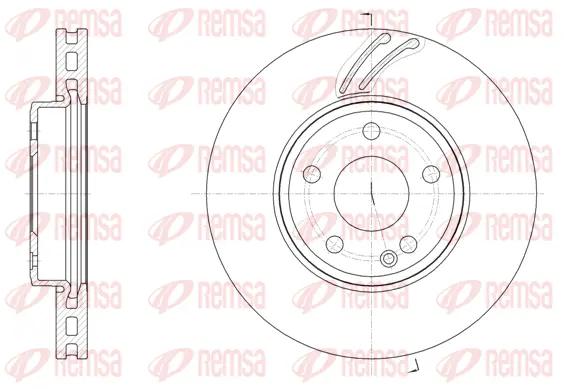 61527.10 REMSA Тормозной диск (фото 1)