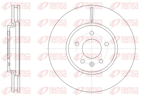 61541.10 REMSA Тормозной диск (фото 1)