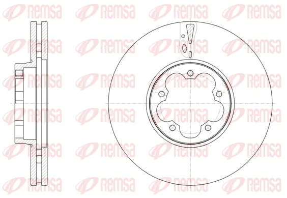 61568.10 REMSA Тормозной диск (фото 1)