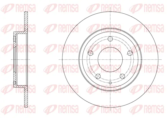61575.00 REMSA Тормозной диск (фото 1)