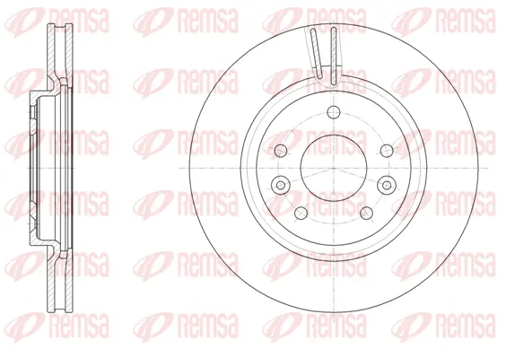 61581.10 REMSA Тормозной диск (фото 1)