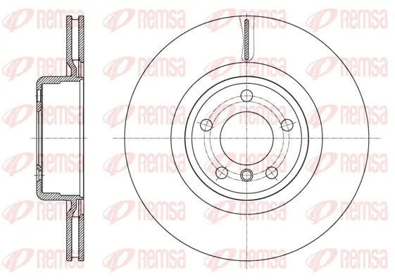 61595.10 REMSA Тормозной диск (фото 1)