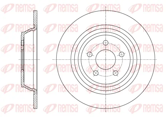 61604.00 REMSA Тормозной диск (фото 1)