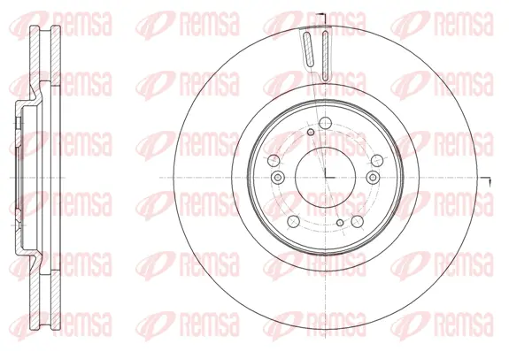 61607.10 REMSA Тормозной диск (фото 1)