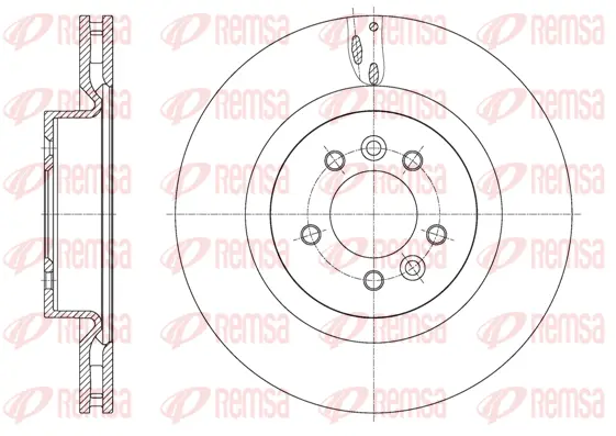 61613.10 REMSA Тормозной диск (фото 1)