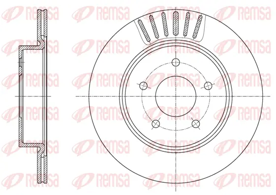 61623.10 REMSA Тормозной диск (фото 1)