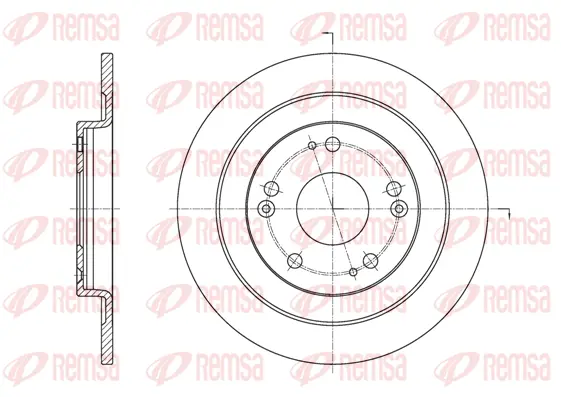 61654.00 REMSA Тормозной диск (фото 1)