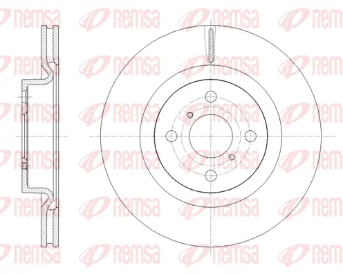 61656.10 REMSA Тормозной диск (фото 1)